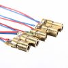 10pcs 5V 5mW 650nm 6mm Laser Dot Diode Module Red Copper Head Tube Dot shaped