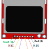 Nokia 5110 LCD Display Module - Red