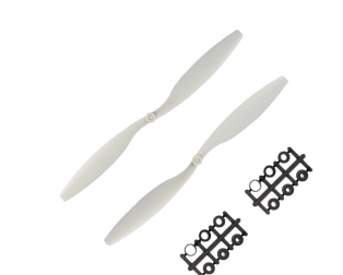 Orange HD Propellers 1245(12X4.5) ABS White 1CW+1CCW-1pair