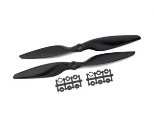 Orange HD Propellers 1045(10X4.5) Glass Fiber Nylon Black 1CW+1CCW-1pair