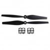 Orange Orange HD Propellers 80458X4.5 Carbon Nylon 3D 1CW1CCW 1pair Black