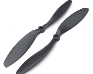 Orange HD Propellers 1150(11X5.0) ABS Props 1CW+1CCW-1pair Black (Robu.in)