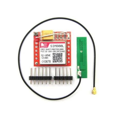 Small SIM800L GPRS GSM Module Micro SIM Card Core Board Quad-band TTL Serial Port with the antenna (Robu.in)