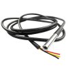 DS18B20 Water Proof Temperature Probe - Black (1m) Original Chip