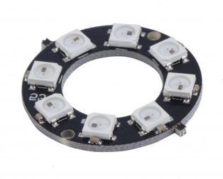 8 Bit WS2812 5050 RGB LED Built-in Full Color Driving Lights Circular Development Board