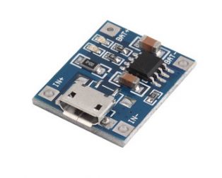 TP4056 1A LI-ION LITHIUM BATTERY CHARGING MODULE - Micro B USB