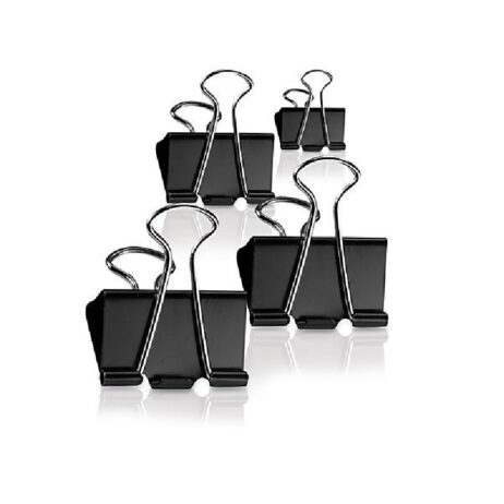 Metal Binder Clips Black 25MM (4Pcs)