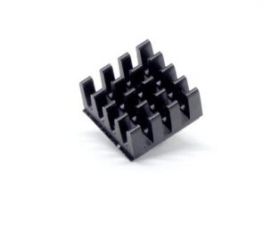 Black Aluminum Heatsink for Raspberry Pi