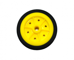 EasyMech 100MM MODIFIED Heavy Duty(HD) DISC Wheel Yellow - 1Pcs