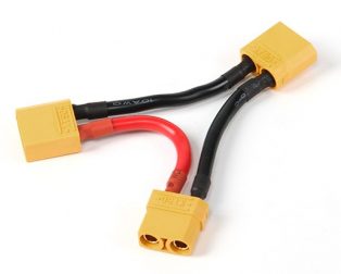 SafeConnect XT90 Battery Harness 10AWG for 2 Packs in Series