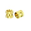 M4 X 4 mm Brass Heat set Threaded Round Insert Nut-25 Pcs.