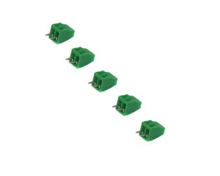 2 Pin 5.08mm Pitch Pluggable Screw Terminal Block (Pack of 5)