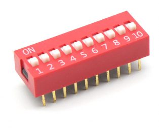 10 Way DIP Slide Switch