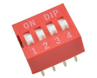 4 Way DIP Slide Switch