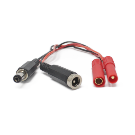 SafeConnect HXT 4mm to DC Jack Male/Female Pair Connector ESC Side Adapter Cable