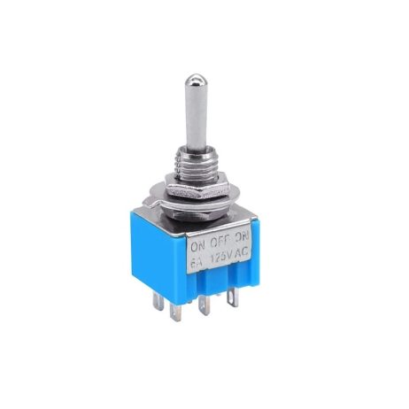 Mini MTS-203 6-Pin DPDT 6A 125VAC Toggle Switch