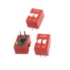 2.54mm Pitch 2 Way DIP Slide Switch