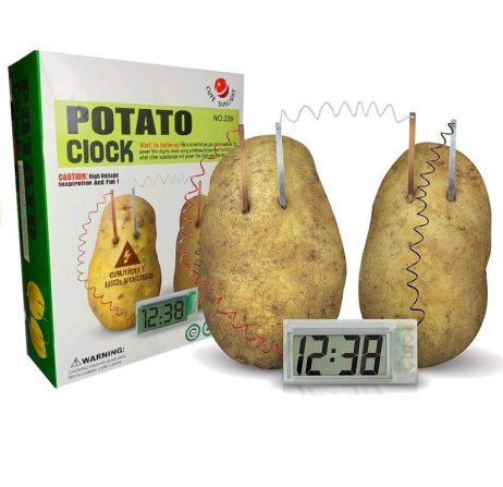 Creative LED Alarm Clock by Potato Lemon Fruit Soft Drink