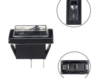 16A 250V AC SPST ON-OFF Dust-proof Rocker Switch