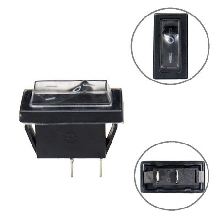 16A 250V AC SPST ON-OFF Dust-proof Rocker Switch