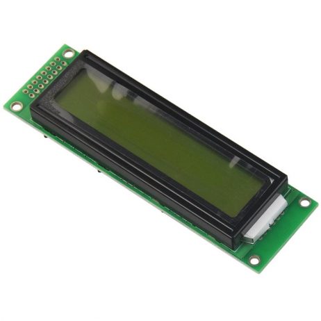 5V LCD2002 Display With Yellow-Green Backlight