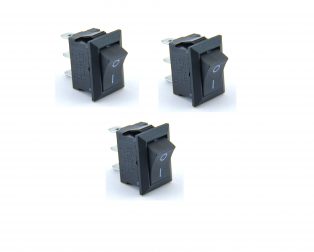 3A 250V AC SPDT ON-ON Rocker Switch