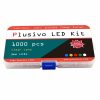 Plusivo 3mm Clear Lens LED Assortment Kit with Bonus Resistor Pack