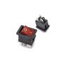 6A 250V SPDT ON-OFF Rocker Switch with Light