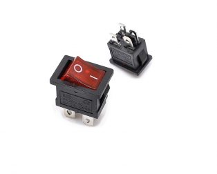 6A 250V SPDT ON-OFF Rocker Switch with Light