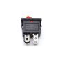 6A 250V DPST ON-OFF Rocker Switch with Light