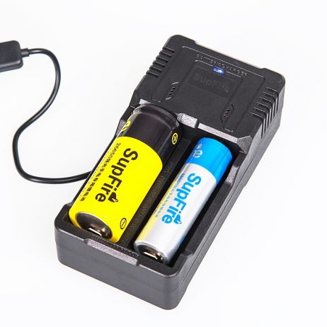 Suppfire Portable Double Groove Battery Charger