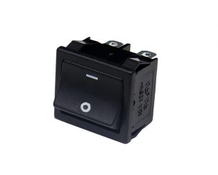 6A 250V DPST ON-OFF Rocker Switch