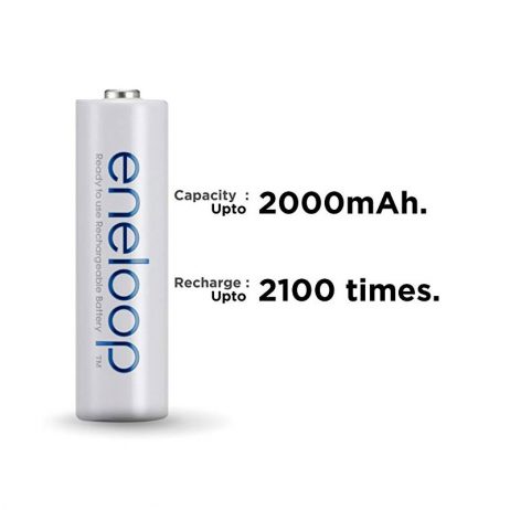 Panasonic eneloop AA BK-3MCCE/2BN Rechargeable Battery - Pack of 2