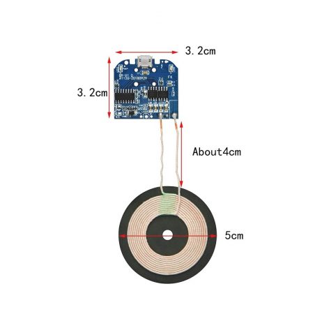 DC 5V Qi Standard PCBA Circuit Board Wireless Charging (Transmitter)