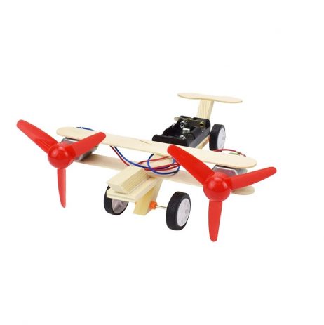 DIY Educational Toy Kit Double Propeller Glider Plane