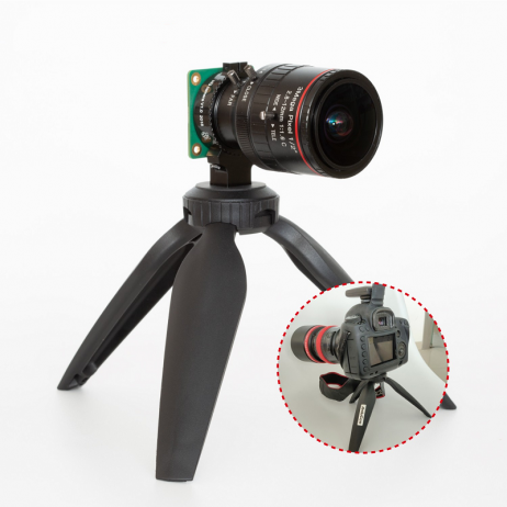 Arducam Tripod for Raspberry Pi HQ Camera, Variable Height Portable Camera Tripod Stand