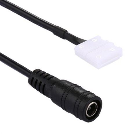 Generic DC Connector to 2pin 10mm Free Welding Connector 5.5 2.1mm Jack Cable Wires Adapters for Single Color LED