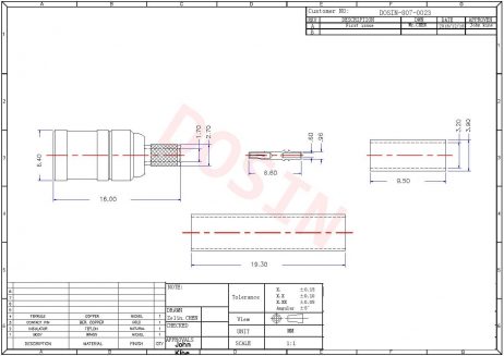 SMB Connector Crimp Type Male Straight For Cable