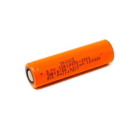 Orange A Grade ISR 18650 3.7V 2000mAh 10C Li-ion Battery