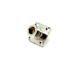 N Female Straight Soldering Panel Mounting Socket