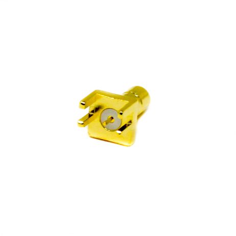 SMB RF Coax Female Straight Gold Plated for Edge Mount