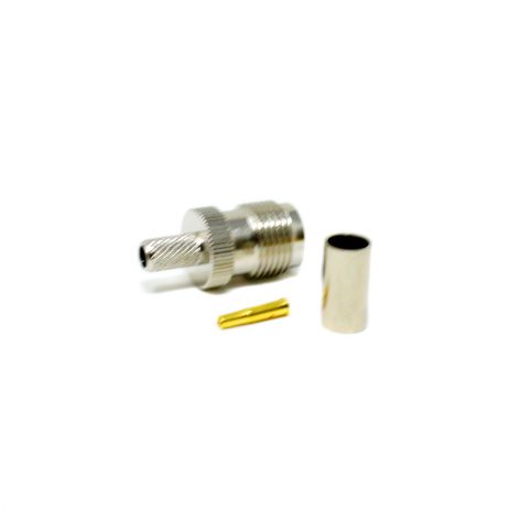 TNC Female Plug Straight Crimped for Cable