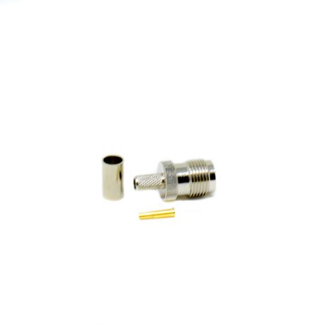 TNC Female Plug Straight Crimped for Cable