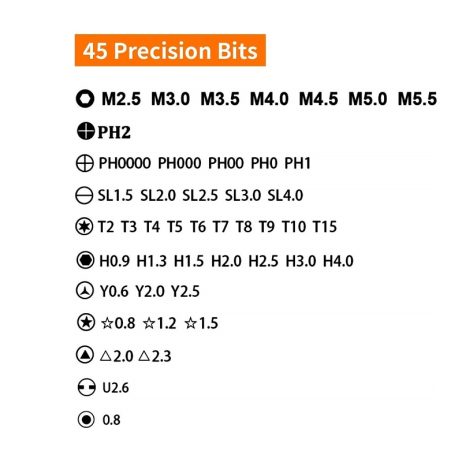 Generic Screwdriver Set 52 in 1 Screwdriver Set with 42 Bits Multi function Magnetic Repair Computer Tool Kit For Rapair Jewelry 3