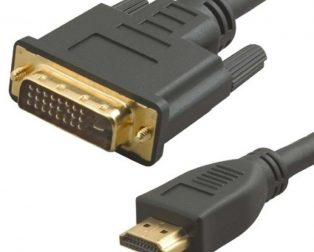 1.8M Pure copper HDMI to DVI Cable with Shielded Wire Double Magnetic Ring Anti-Interference