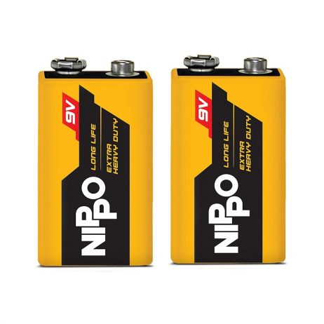 Generic 9V Original Nippo Extra Heavy Duty Battery 2 Pcs 2