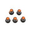 Potentiometer Knob Rotary Switch Cap Orange Color- Pack of 5 Pcs.