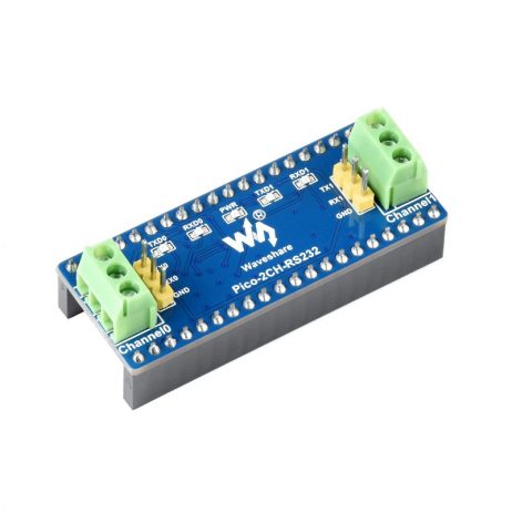 Waveshare 2-Channel UART To RS232 Module for Raspberry Pi Pico, SP3232EEN Transceiver