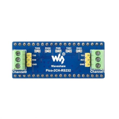 Waveshare 2-Channel UART To RS232 Module for Raspberry Pi Pico, SP3232EEN Transceiver