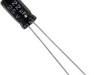 22uF 25V Through hole capacitor (DIP) - (Pack of 50)